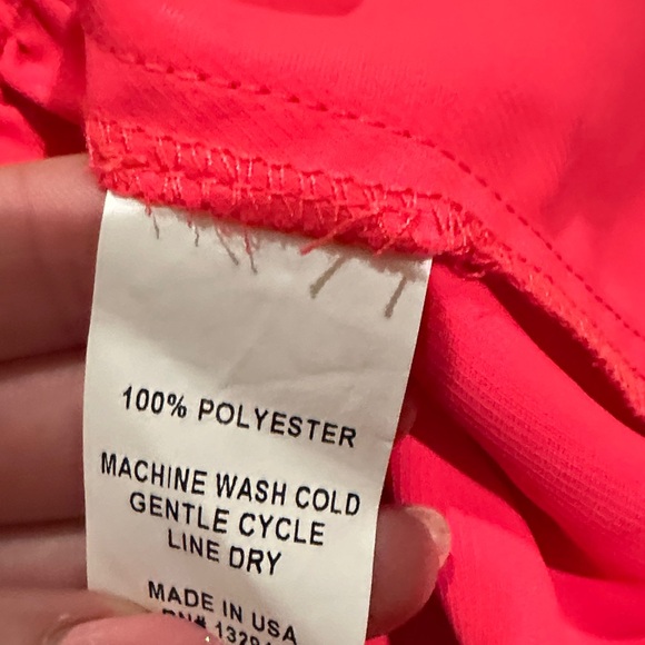 Amanda Uprichard Bright Pink V-Neck Puff Sleeve Mini Dress - Picture 7 of 7